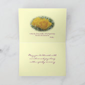 Gele Rozen 2007-b- aanpasbaar voor elke gelegenhei Kaart (Binnen)