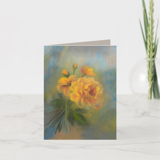 Gele Rozen 4 x 5.6 Bedankkaart (Voorkant)