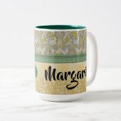 Gele rozen Aangepast Tweekleurige Koffiemok (Voorkant rechts)