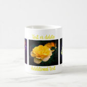 Gele rozen Aangepaste bloemfotografie Koffiemok (Center)