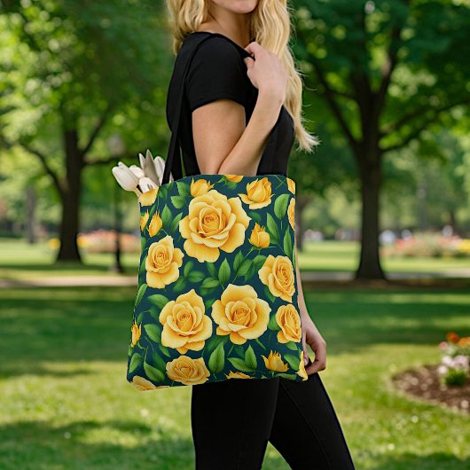 Gele Rozen Afbeelding Nr. 2 Tote Tas
