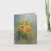 Gele rozen bedankkaart (Voorkant)
