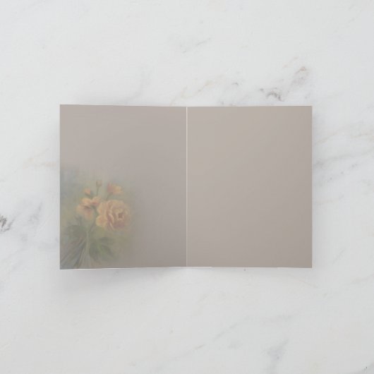 Gele rozen bedankkaart (Binnen)