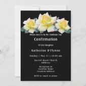 Gele rozen bevestiging kaart (Voorkant)