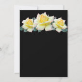 Gele rozen bevestiging kaart (Achterkant)