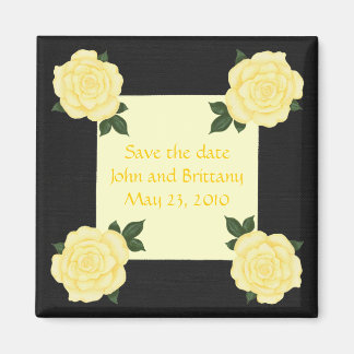 Gele rozen, Bewaar de datum bruiloft magneten