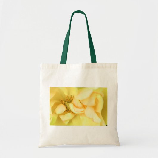 Gele rozen bladen tote bag (Voorkant)