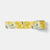 Gele Rozen Bloemensatijnen Lint (Voorkant)