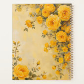 Gele Rozen Bloemenspiraalgebonden Planner Lente (Achterkant)