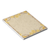 Gele Rozen Bloemstuk Vintage Notitieblok (Schuin)