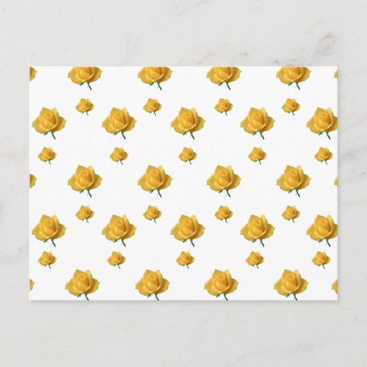 Gele rozen briefkaart (Voorkant)