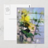 Gele rozen briefkaart (Voorkant / Achterkant)