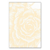 gele rozen bruiloft gevouwen escortkaart kaart (Achterkant)