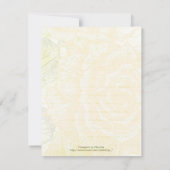  gele rozen bruiloft RSVP antwoordkaart (Achterkant)