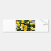 Gele rozen bumpersticker (Voorkant)