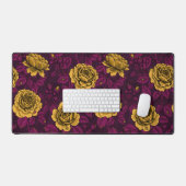 Gele rozen bureaumat (Keyboard & Muis)