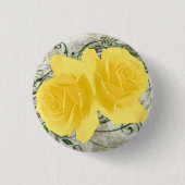 Gele rozen Button (Voorkant)