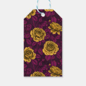 Gele rozen cadeaulabel (Voorkant)