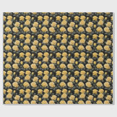 Gele Rozen Cadeaupapier (Vlak)