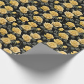 Gele Rozen Cadeaupapier (Hoek)