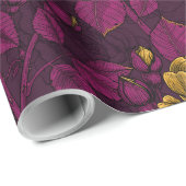 Gele rozen cadeaupapier (Rol Hoek)