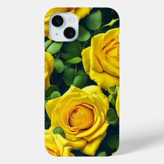 Gele rozen Case-Mate iPhone case (Achterkant)
