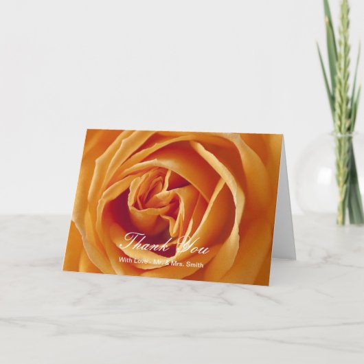 Gele rozen Dank je wel Bedankkaart (Voorkant)