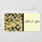Gele Rozen Dank U Bedankkaart (Voorkant)