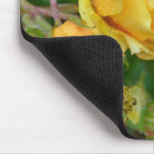 Gele rozen drukken mousepad muismat (Hoek)
