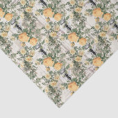  gele rozen en bijen tissuepapier (Detail)