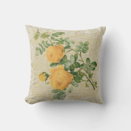 Gele rozen en paling  paling kussen