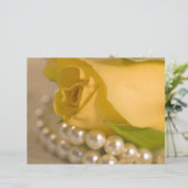Gele rozen en parels (Staand voorkant)