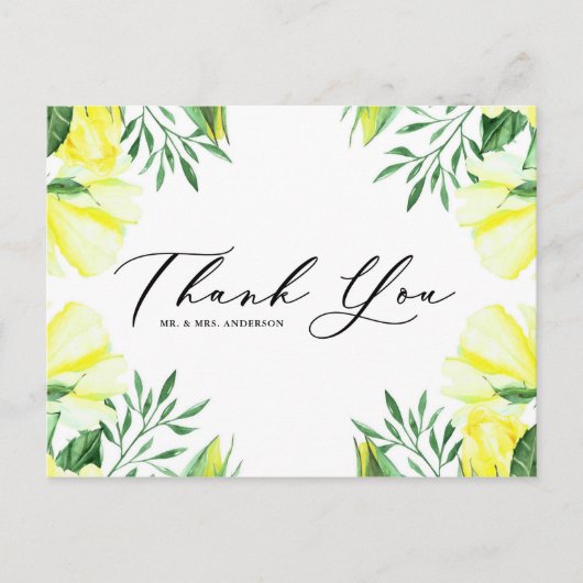 Gele rozen en pony's Bouquet Weddenschap Hartelijk Briefkaart (Voorkant)