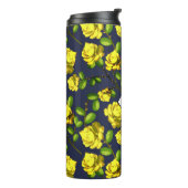 Gele Rozen en zeemacht met Initiaal Thermosbeker (Gedraaid links)