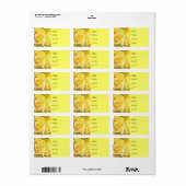 Gele rozen_ etiket (Full Sheet)