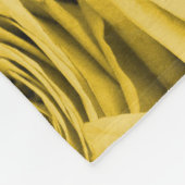 Gele rozen fleece deken (Hoek)