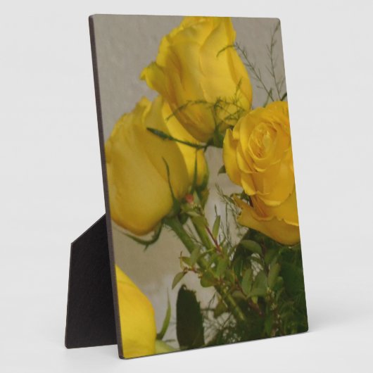 Gele rozen fotoplaat (Zijkant)