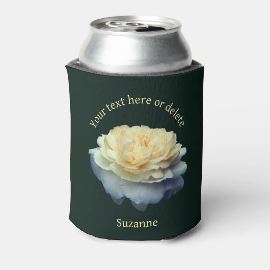 Gele rozen, gepersonaliseerd blikjeskoeler (Blikje Achterkant)