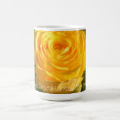 Gele rozen, gepersonaliseerd koffiemok (Center)