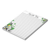 Gele rozen gepersonaliseerd notitieblok (Linkerzijde)