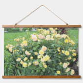 Gele rozen hangend wandkleed (Voorkant)