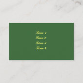 Gele rozen in bloeiend Visitekaartje (Achterkant)