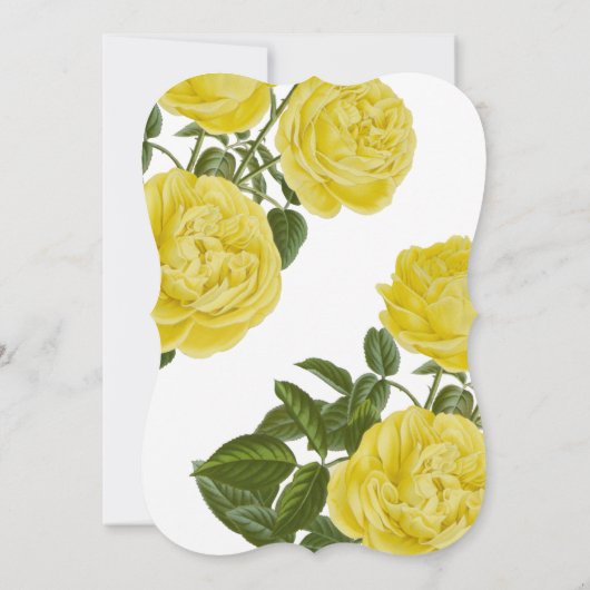  gele rozen kaart (Achterkant)