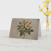 gele rozen kaart (Gele Bloem)