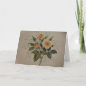 gele rozen kaart (Voorkant)