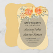 Gele rozen kaart (Voorkant / Achterkant)