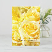 Gele rozen_ kaart (Staand voorkant)