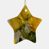 Gele rozen keramisch ornament (Rechts)