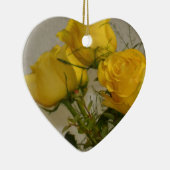 Gele rozen keramisch ornament (Rechts)