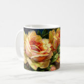 Gele rozen koffiemok (Voorkant links)